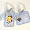 Light Blue Waterproof Card Holder Keychain: Perfect for Backpack Decoration, Car Accessories, and Holiday Gifts!