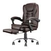 High Back Office Chair, Adjustable Ergonomic Office Chair, Executive PU Leather Swivel Work Chair with Lumbar Support, Computer Desk Chair with Footre