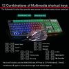 Gaming Keyboard and Mouse Sets Rainbow Backlit Ergonomic Usb + FREE Mouse Pads