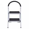 Folding Step Stool with Iron Frame And Anti-Slip Pedals Step Ladder