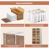 Portable Shoe cabinet Living Room,Stackable Storage Organizer Cabinet with Doors and Shelves,Shoe Box for Closet