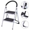 Folding Step Stool with Iron Frame And Anti-Slip Pedals Step Ladder