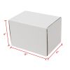 50 Pack 6x4x3 inch Corrugated Box Mailers- White Cardboard Shipping Box Corrugated Box Mailer Shipping Box for Mailer RT