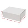 50 Pack 6x4x3 inch Corrugated Box Mailers- White Cardboard Shipping Box Corrugated Box Mailer Shipping Box for Mailer RT