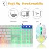 Gaming Keyboard and Mouse Sets Rainbow Backlit Ergonomic Usb + FREE Mouse Pads