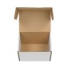 50 Pack 6x4x3 inch Corrugated Box Mailers- White Cardboard Shipping Box Corrugated Box Mailer Shipping Box for Mailer RT