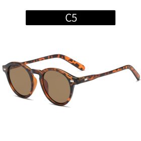 Fashion Vintage Round Frame Sunglasses (Option: Picture Color-C5)