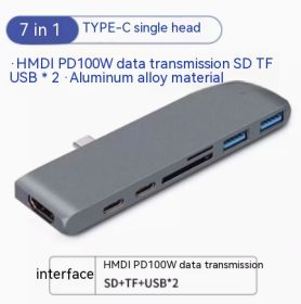 Adapter Multi-port External USB Drive Pad Connects To A Mobile Hard Drive (Option: 7in1style)