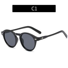 Fashion Vintage Round Frame Sunglasses (Option: Picture Color-C1)