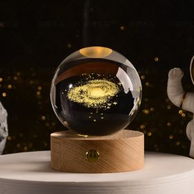 Transparent Glowing Creative Crystal Ball (Option: Style9-Warm Light Phone Holder)